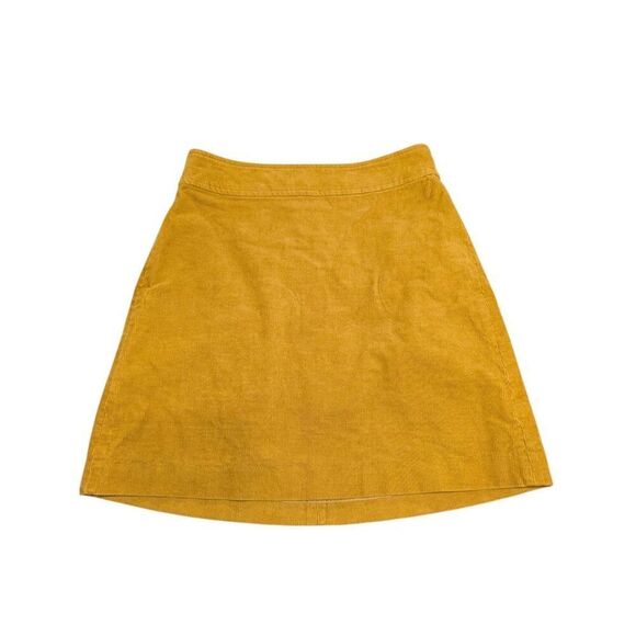 J Crew Mercantile Skirt Women's Size 2 Brown Corduroy - Picture 1 of 5